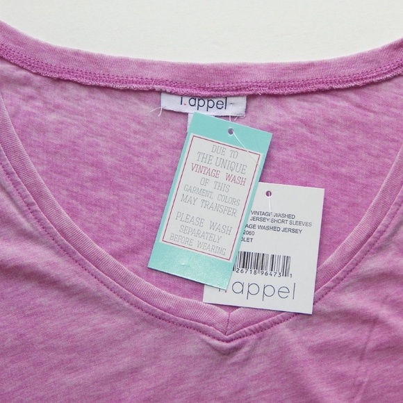 i. appel Vintage Washed Jersey Short Sleeve Tee NWT - Picture 2 of 4